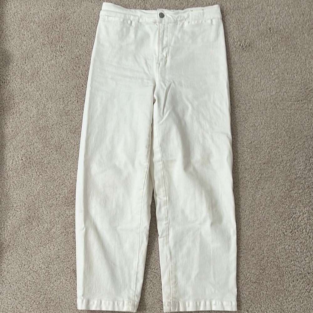 Madewell Emmett Wide-Leg White Jeans